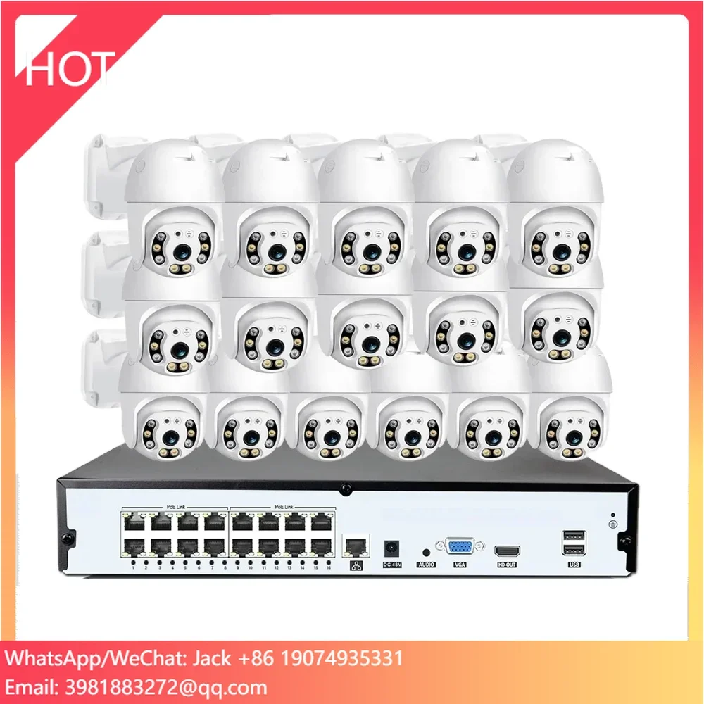 Home Security And Camera System - Kit NVR con telecamere CCTV cablate