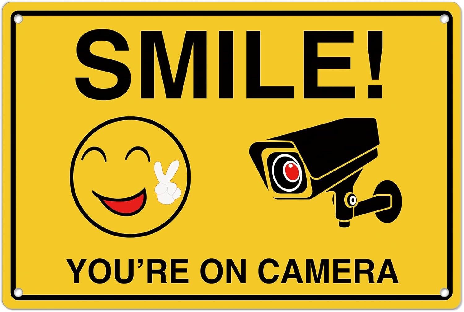 Home Security Home Assistant - Smile Youre On Insegne della fotocamera;