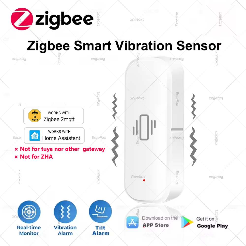 Home Security Home Assistant - Zigbee Sensore di Vibrazione Intelligente Protezione