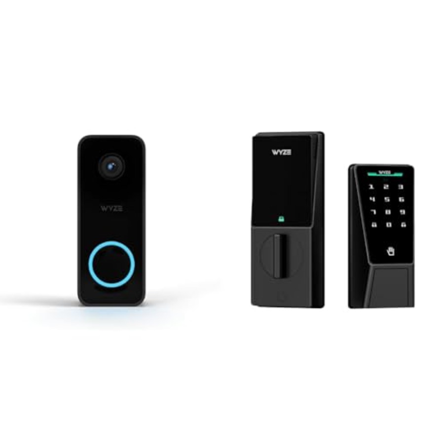 Home Security Bundle - Campanello intelligente con telecamera e blocco