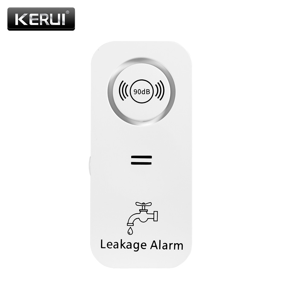 Home Security Outdoor - KERUI Sensore acqua wireless Allarme 90dB