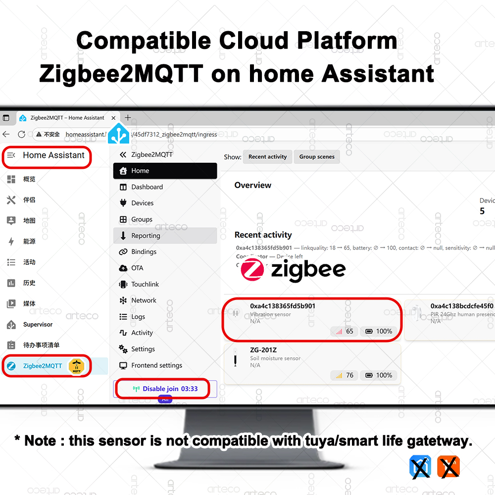 Sensore di vibrazione intellig - Home Security Home Assistant recensione e prezzo