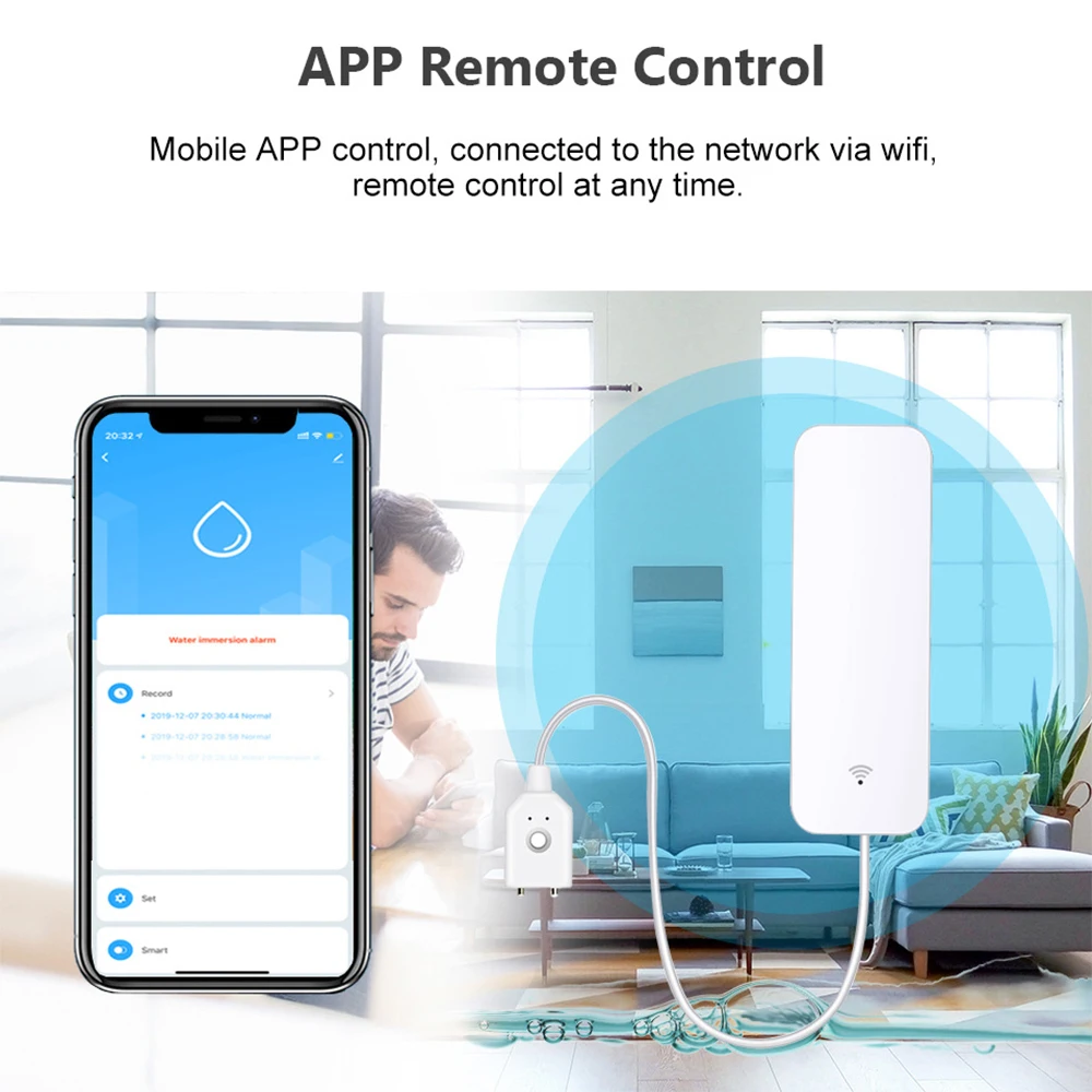 Tuya WiFi Zigbee Sensore acqua - Home Security Home Assistant recensione e prezzo