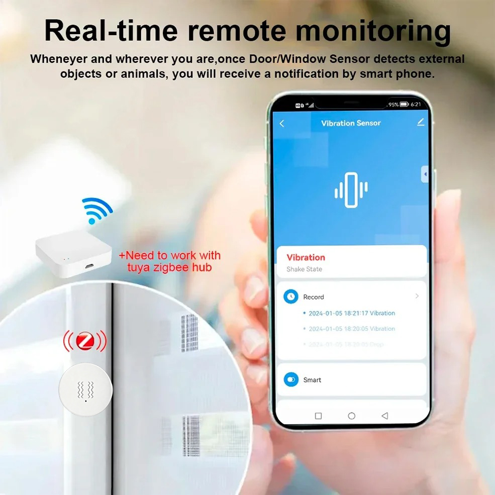 Sensore di Vibrazione e Inclin - Home Security Home Assistant recensione e prezzo