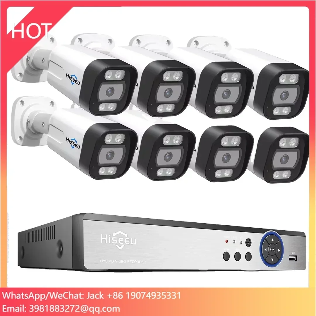 Hiseeu Kit NVR PoE IP 4K a 8 C - Home Security And Camera System recensione e prezzo
