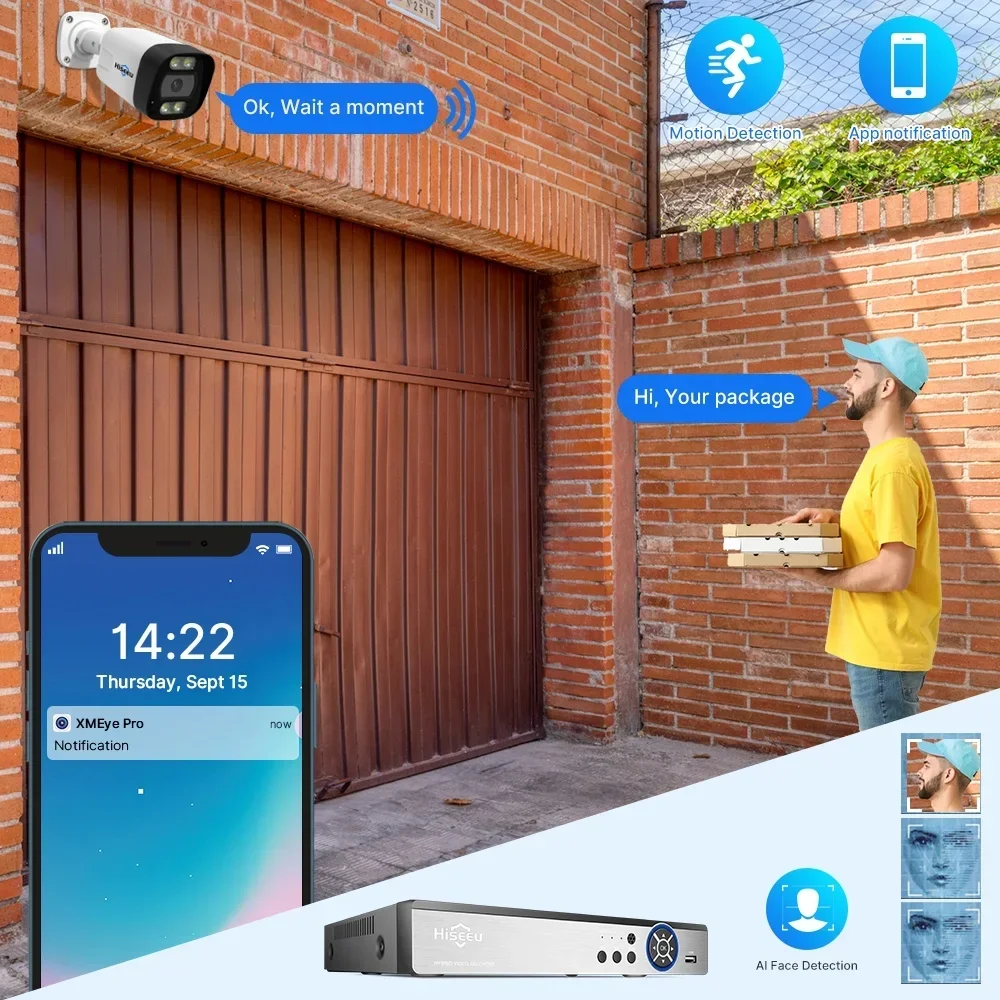 Hiseeu Kit NVR PoE IP 4K a 8 C - Home Security And Camera System recensione e prezzo